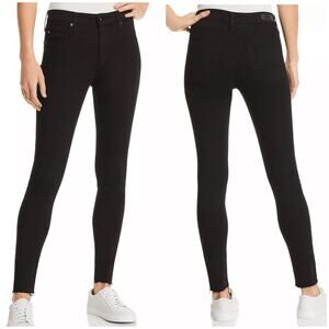 AG Adriano Goldschmied NWT The Farrah Skinny High Rise Skinny Jeans Black Sz 31